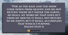 God’s Word Is Never Wasted (Isaiah 55:10-11) - Your Daily Bible Verse - September 21
