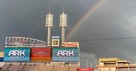 Stunning Rainbow Shines over Reds Game during Ark Encounter Sponsorship