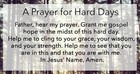 A Prayer for Hard Days