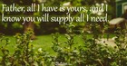 A Prayer When You Don't Have Enough - Your Daily Prayer - April 3