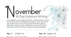 November Scripture Writing Plan