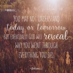 God Will Reveal Why You Went Through What You Did