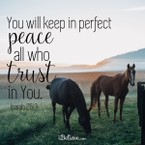 You Will Keep in Perfect Peace All Who Trust in You