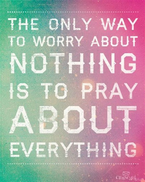 The Only Way to Worry About Nothing