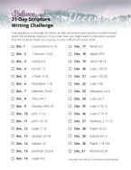 December Scripture Writing Guide	
