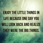 Enjoy the Little Things