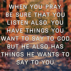 When You Pray