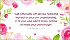 Your Daily Verse - Proverbs 3:5-6