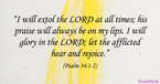 Your Daily Verse - Psalm 34:1-2