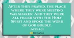 Praying Powerful Prayers (Acts 4:31) - Your Daily Bible Verse - July 11