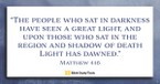 Light That Travels (Matthew 4:16) - Your Daily Bible Verse - October 21