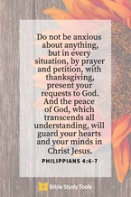 Your Daily Verse - Philippians 4:6-7