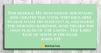 The Lord of Hosts (Amos 4:13) - Your Daily Bible Verse - January 13