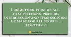 Praying the Gospel (1 Timothy 2:1-4) - Your Daily Bible Verse - January 17