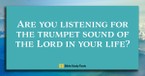 The Loud Voice Like a Trumpet (Revelation 1:10-11) - Your Daily Bible Verse - February 7