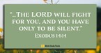 How to Handle Your Hurt (Exodus 14:14) - Your Daily Bible Verse - March 21