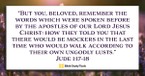 Don’t Be Alarmed (Jude 17-18) - Your Daily Bible Verse - March 30