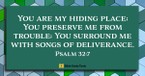 God Is Our Hiding Place (Psalm 32:7)  - Your Daily Bible Verse - April 21