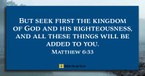 Keeping First Things First (Matthew 6:33) - Your Daily Bible Verse - May 1