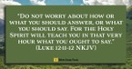 What to Say and How to Say It (Luke 12:11-12)  - Your Daily Bible Verse - May 13