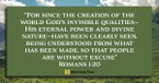 What Does It Mean That People Are Without Excuse? (Romans 1:20) - Your Daily Bible Verse - May 20