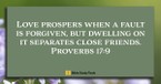 God Is All About Forgiveness (Proverbs 17:9) - Your Daily Bible Verse - July 14