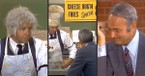 Harvey Korman Stops at a Hot Dog Stand Run by the Oldest Man in Hilarious Sketch