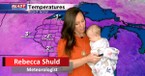 13-Week-Old Joins Meteorologist Mom for the Evening Weather