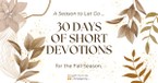 A Season to Let Go...30 Days of Prayer for the Fall Season