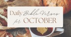 Daily Bible Verses for October