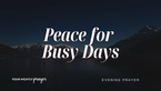 Peace That Anchors Busy Days | Your Daily Prayer