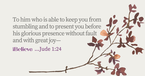 Your Daily Verse - Jude 1:24 - September 12th