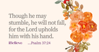 Your Daily Verse - Psalm 37:24 - September 29th