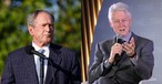 Bush, Clinton Visit Ukrainian Church Together: 'America Stands in Solidarity' with Ukraine