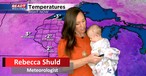 13-Week-Old Joins Meteorologist Mom for the Evening Weather