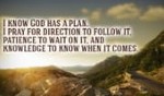 GOD has a plan for you!