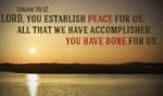 God Establishes Peace