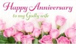 Happy Anniversary to My Godly Wife