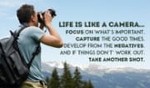 Life is like a camera...