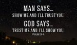 Will you trust GOD?