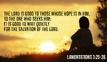 Lamentations 3:25-26