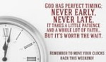 God Has Perfect Timing - Daylight Savings