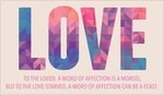 Love - Word of Affection