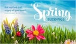 Spring Blessings - Philippians 4:19