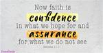 Faith is Confidence