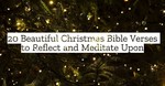 20 Beautiful Christmas Bible Verses to Reflect and Meditate Upon