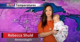 13-Week-Old Joins Meteorologist Mom For The Evening Weather