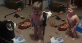 Toddler Laughs Uncontrollably While Howling with His Furry Best Friend