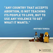Mother Teresa on Abortion