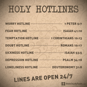 Holy Hotlines
